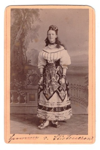 Foto cdv nobile giovane bella - nobile,