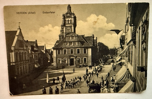 Verden sedanfeier cartolina - sedanfeier,
