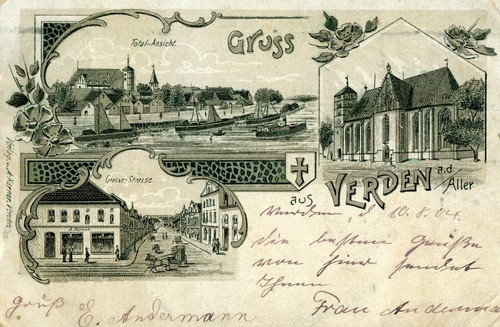 Gruss aus verden d aller - ak,