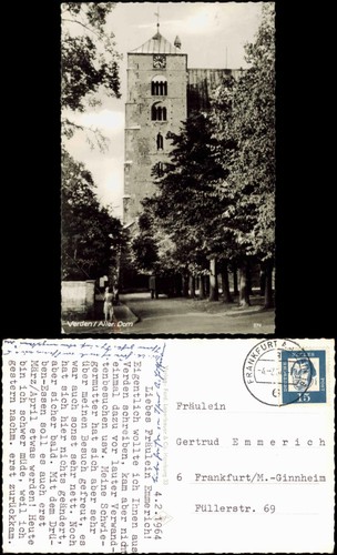 Cartolina verde parte - cartolina, (tutto)