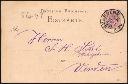 Intero postale pfennig - dr,