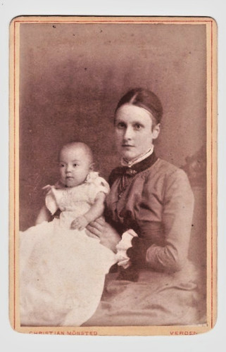Foto cdv nobile bella madre - nobile,